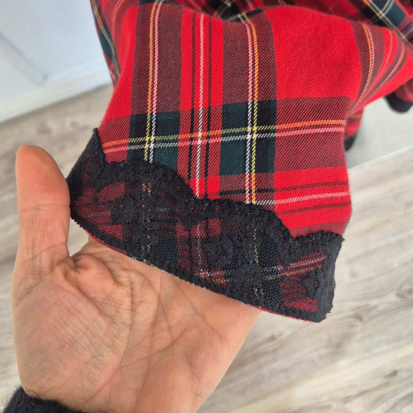 Moschino | Gonna lunga denim e tartan