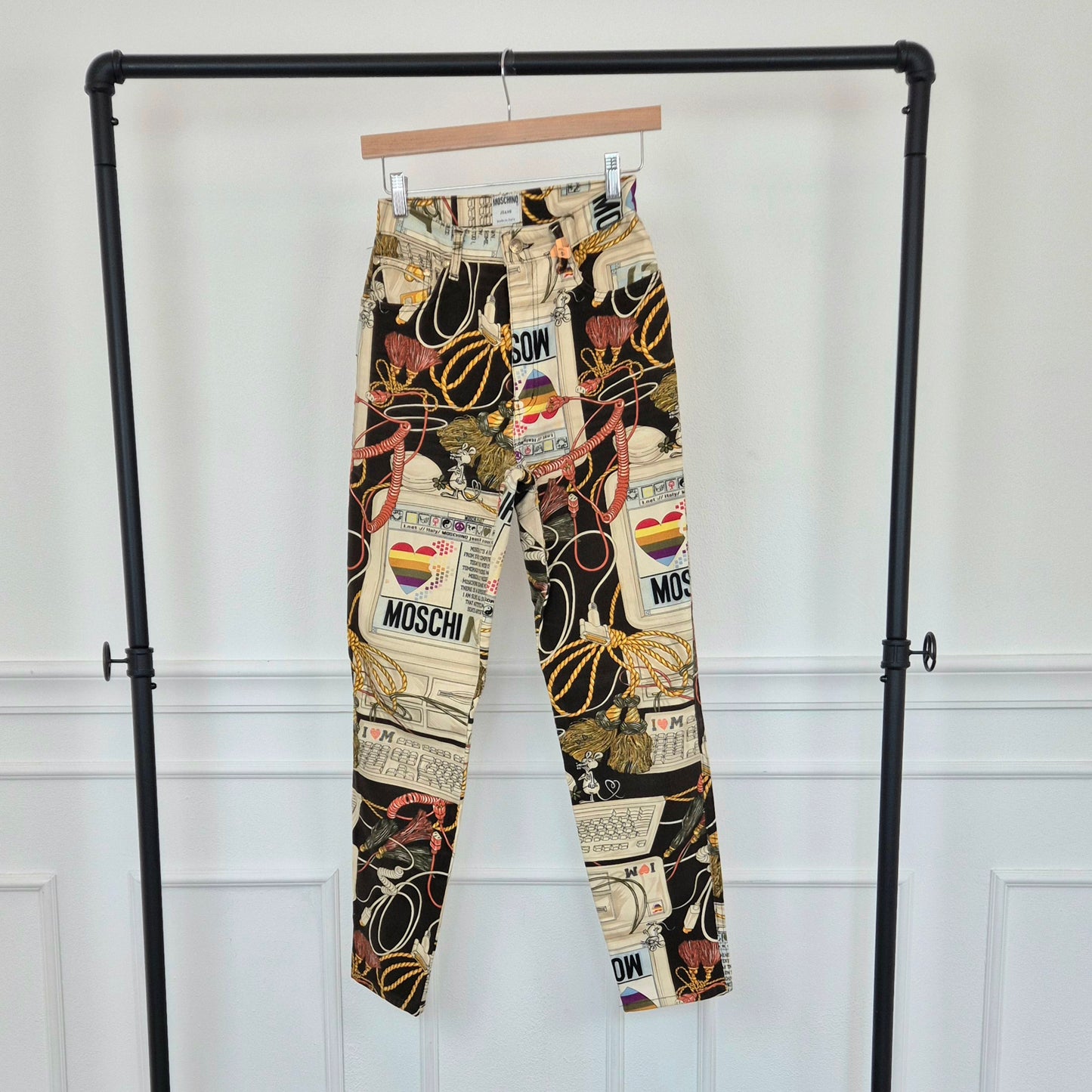 Moschino | Pantaloni stampa Computer