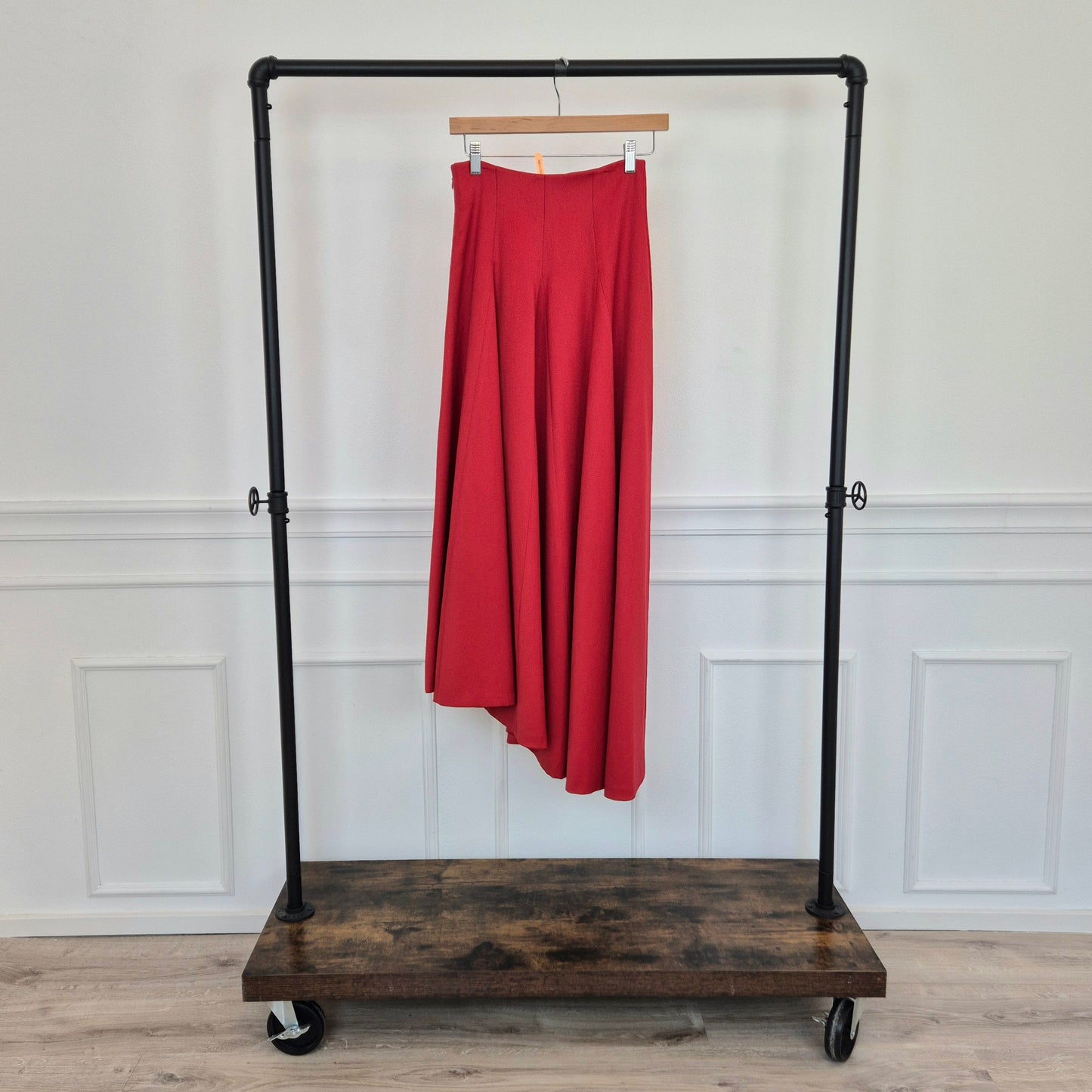 Chantal Thomass | Gonna rossa asimmetrica