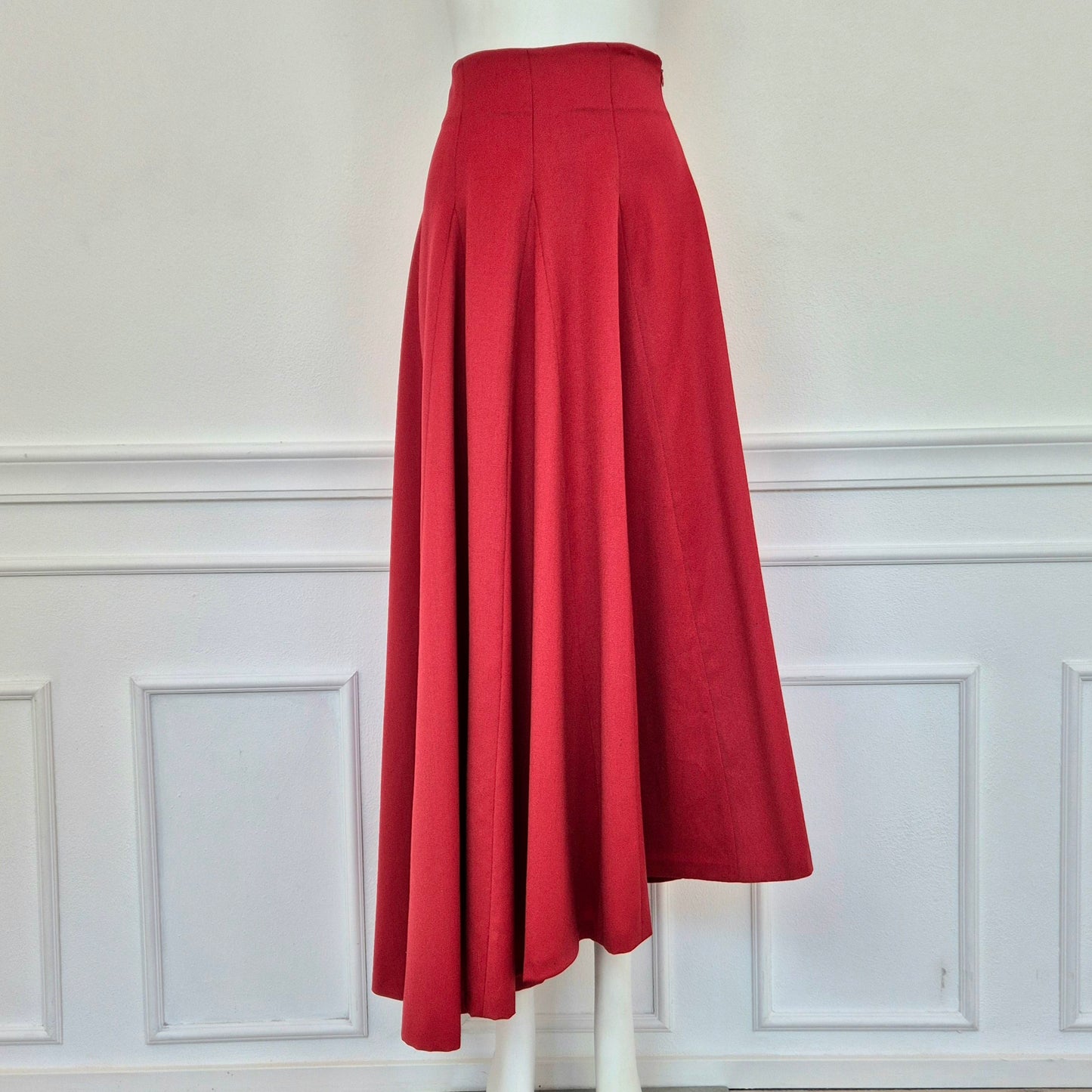 Chantal Thomass | Gonna rossa asimmetrica