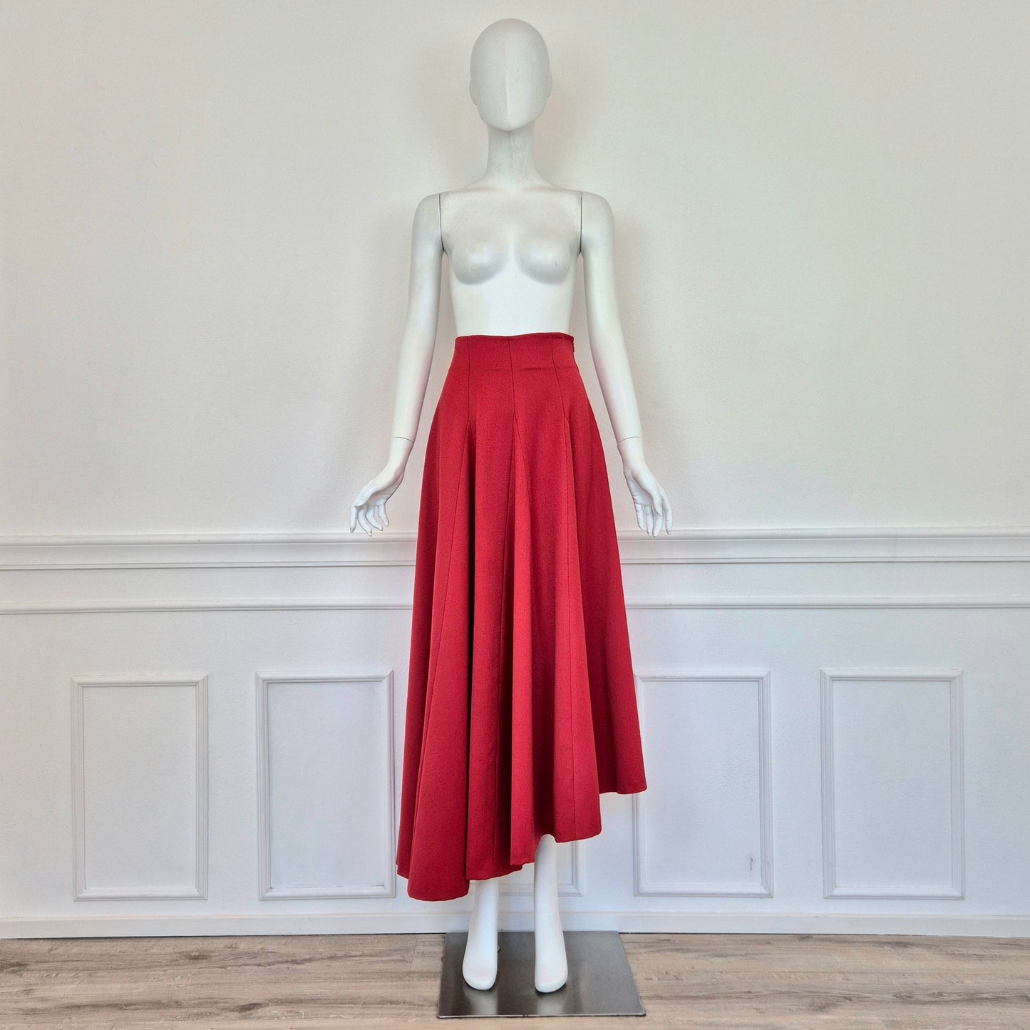Chantal Thomass | Gonna rossa asimmetrica