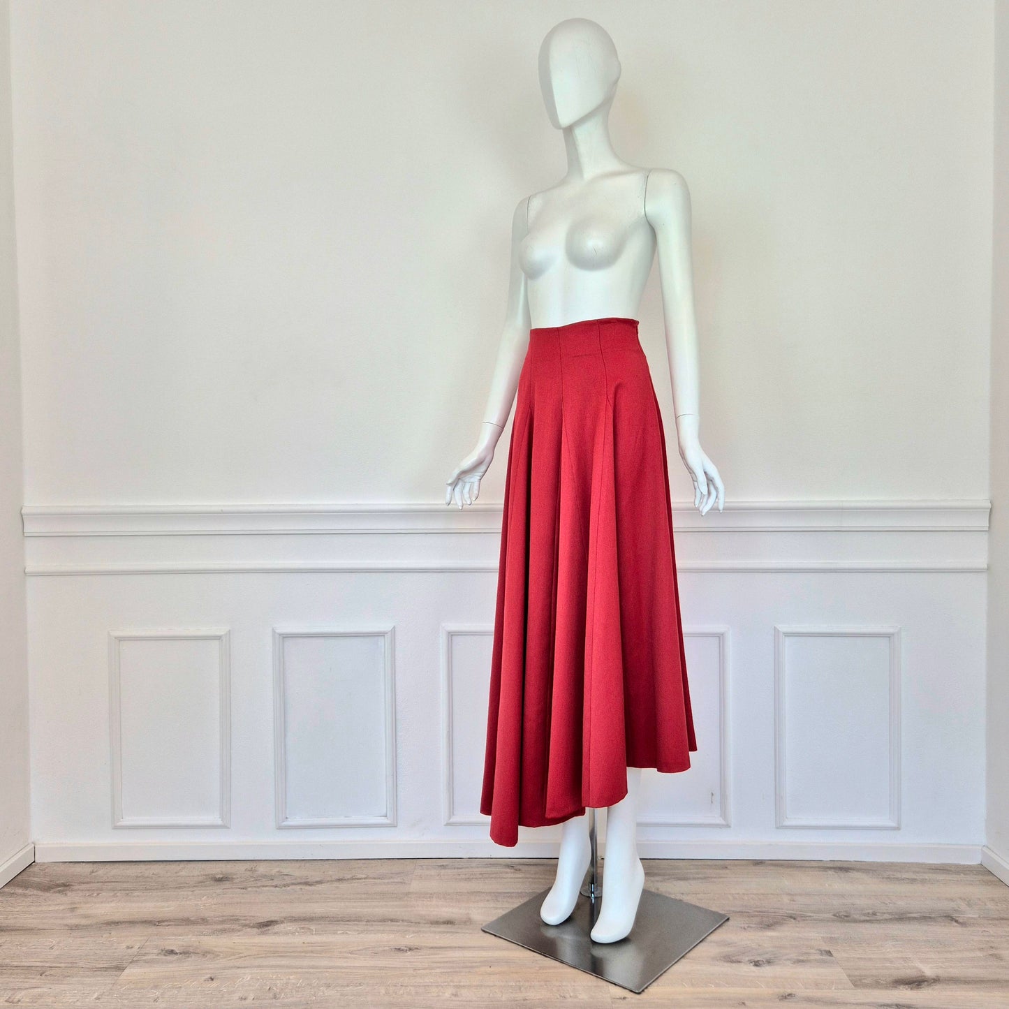 Chantal Thomass | Gonna rossa asimmetrica
