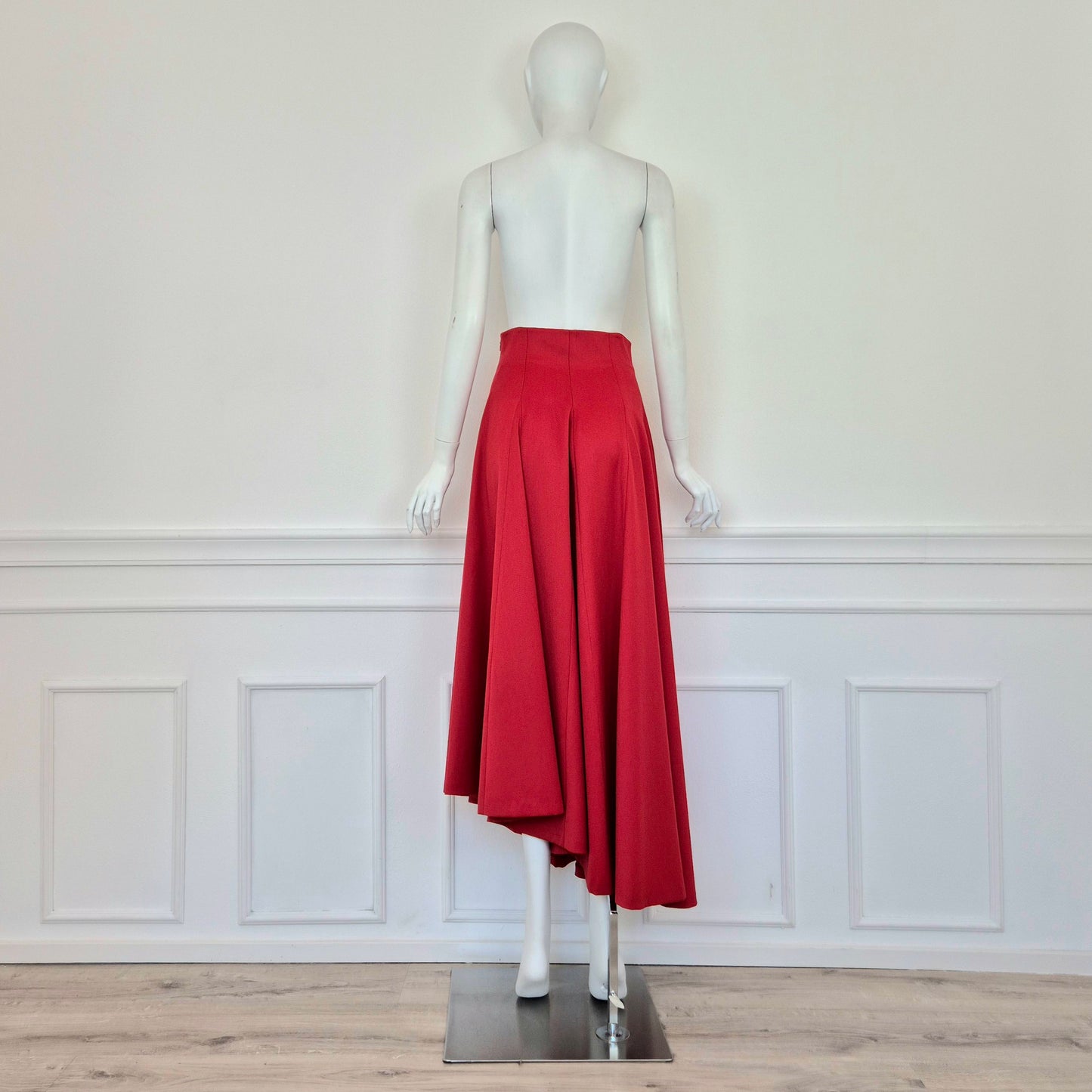 Chantal Thomass | Gonna rossa asimmetrica