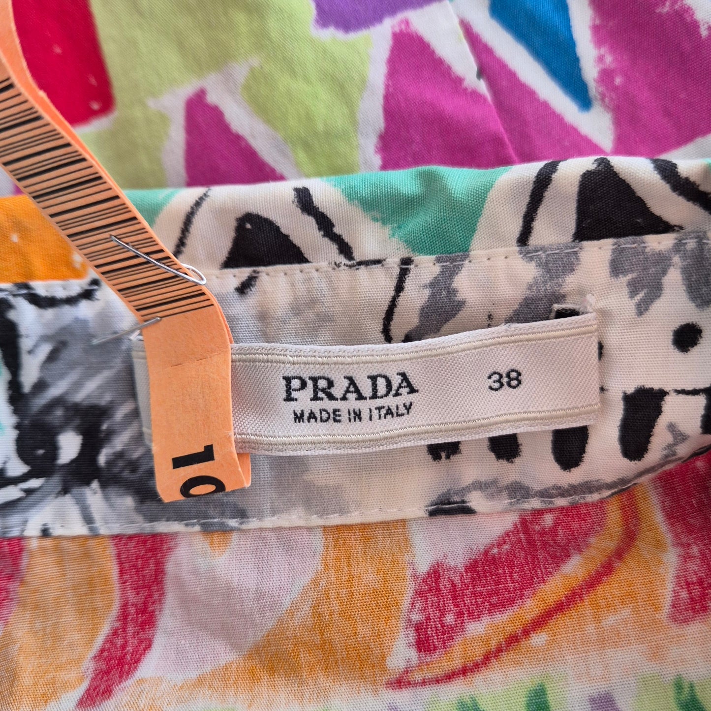 Prada | Abito stampa cartolina Venice SS 2004