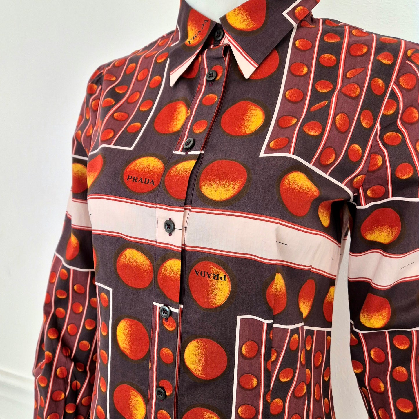 Prada | Camicia stampa bolle ss 2004