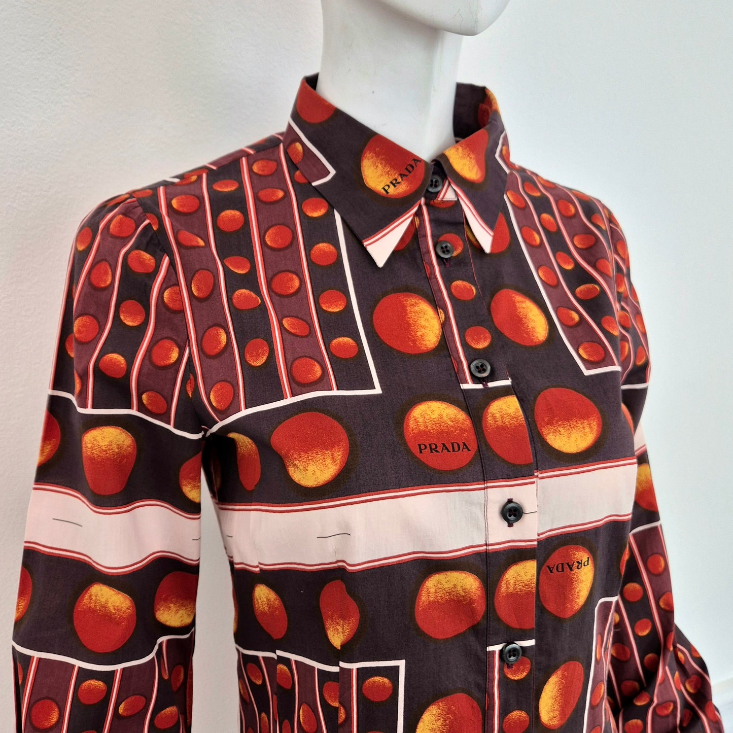 Prada | Camicia stampa bolle ss 2004
