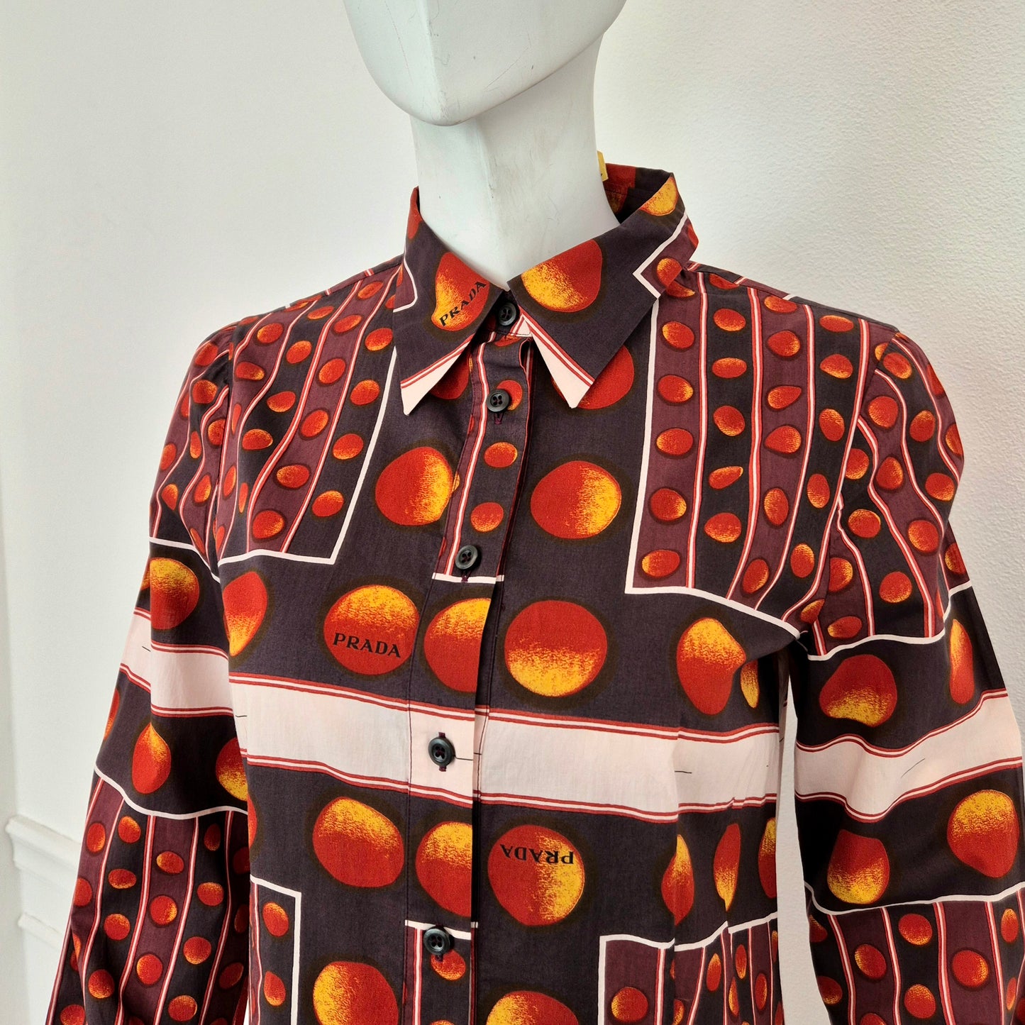 Prada | Camicia stampa bolle ss 2004