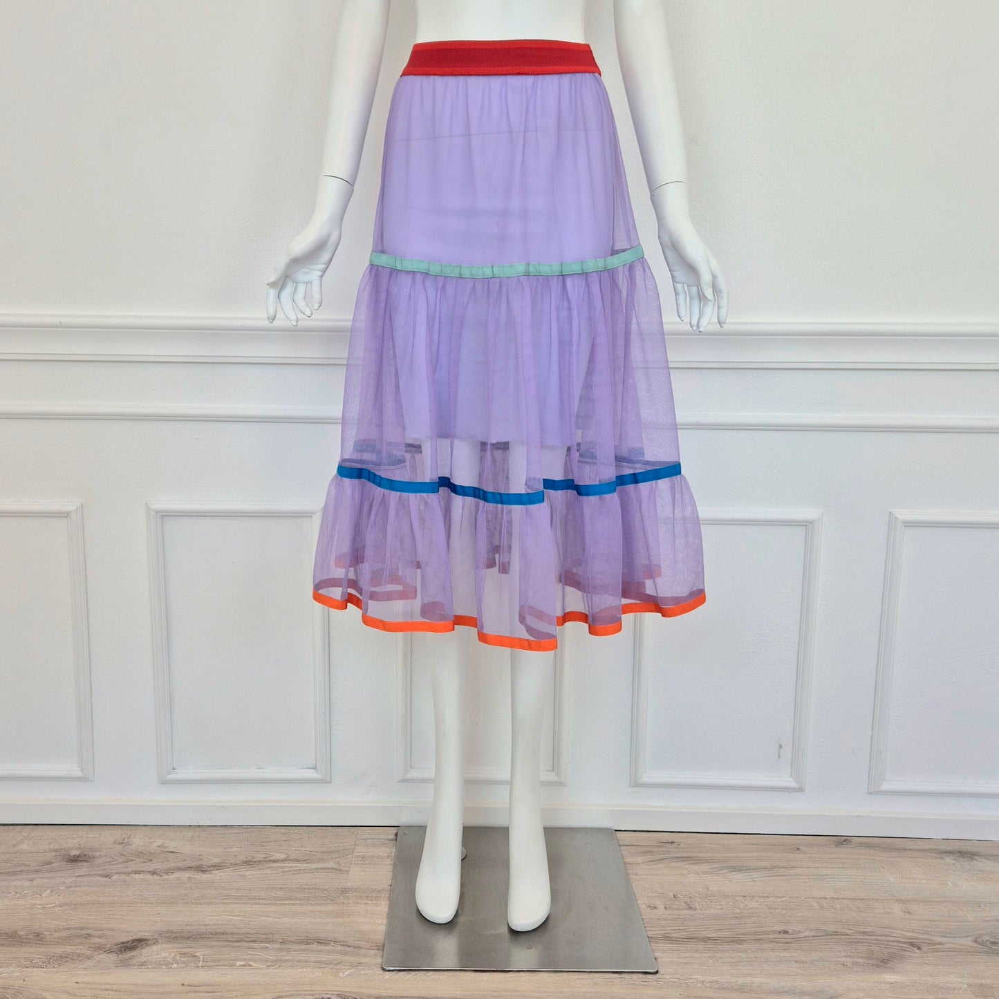Stella Jean | Gonna lilla in tulle