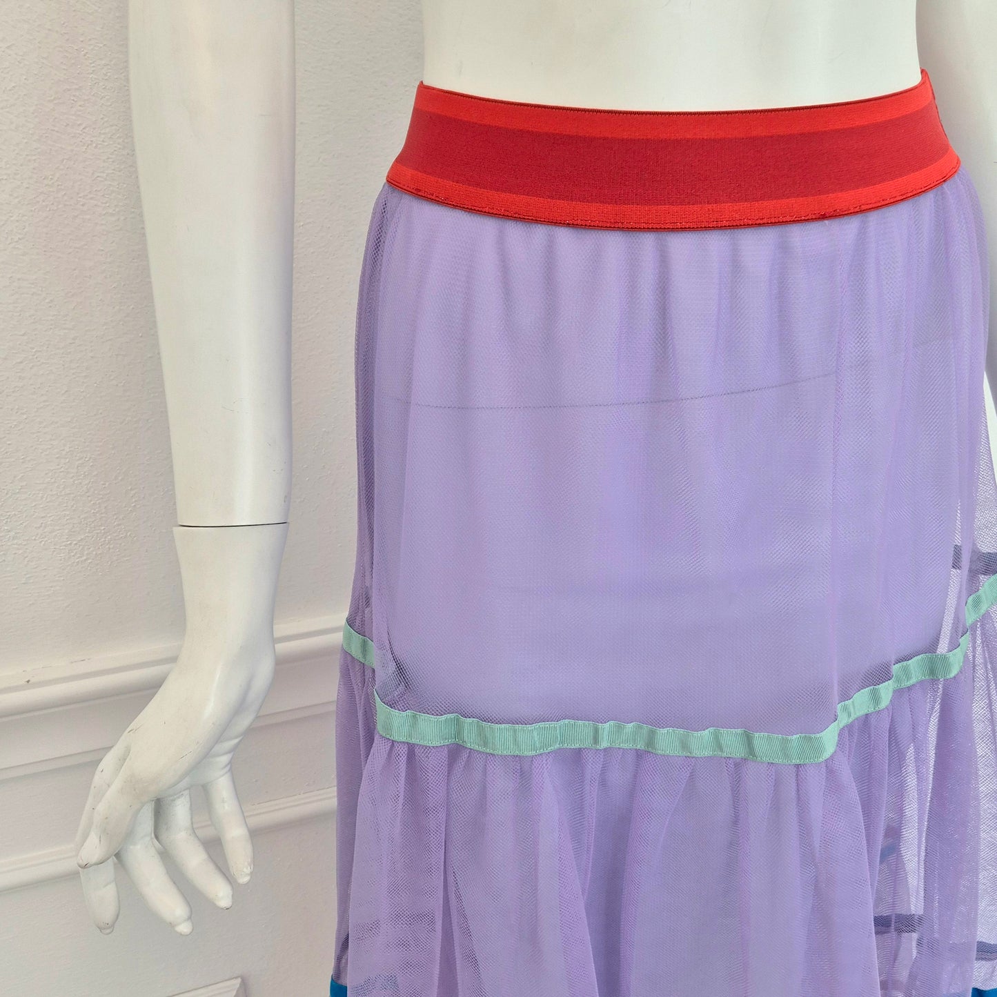Stella Jean | Gonna lilla in tulle
