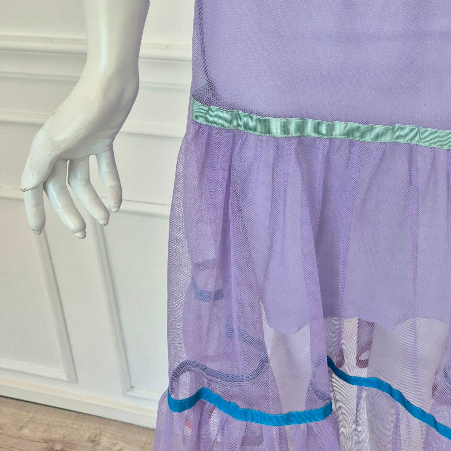 Stella Jean | Gonna lilla in tulle