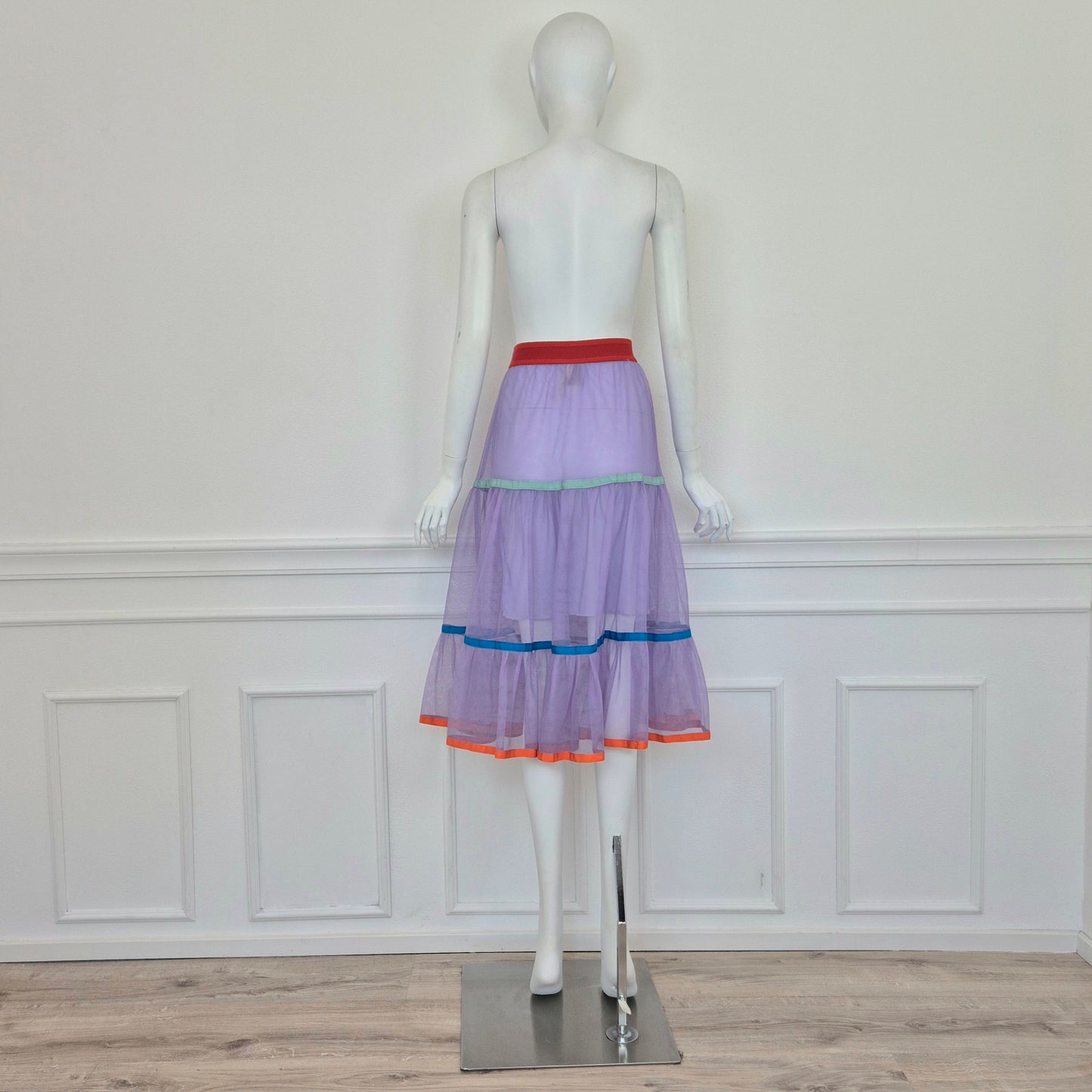Stella Jean | Gonna lilla in tulle