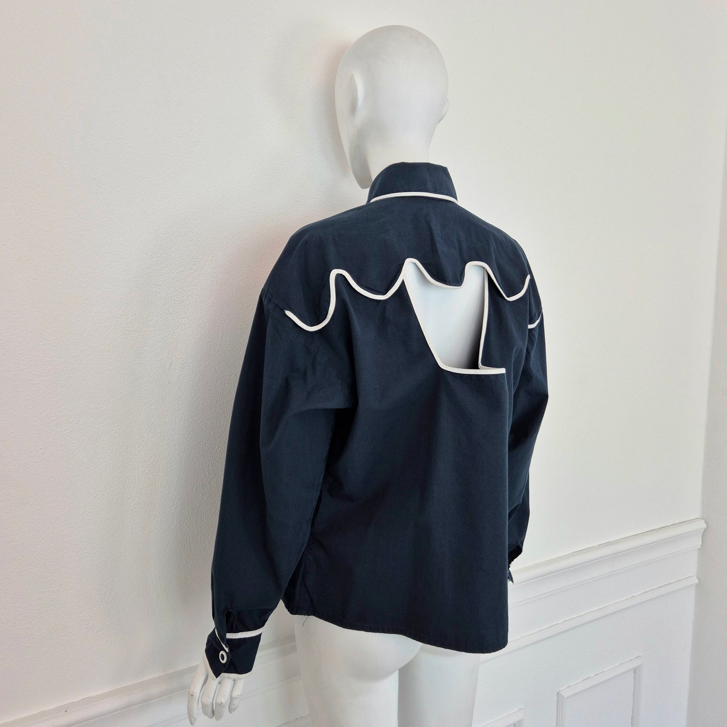 Chantal Thomass | Camicia blu con cut out