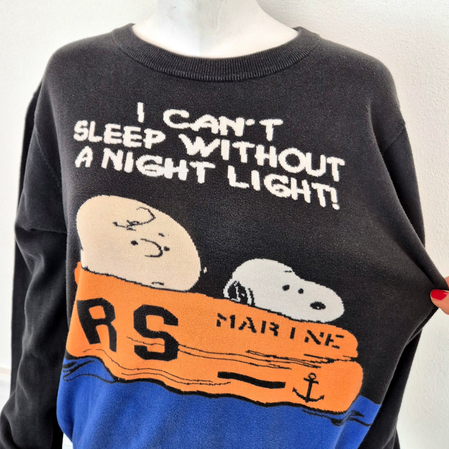 Jc de Castelbajac | Maglione Peanuts "I can't sleep without a night light!"