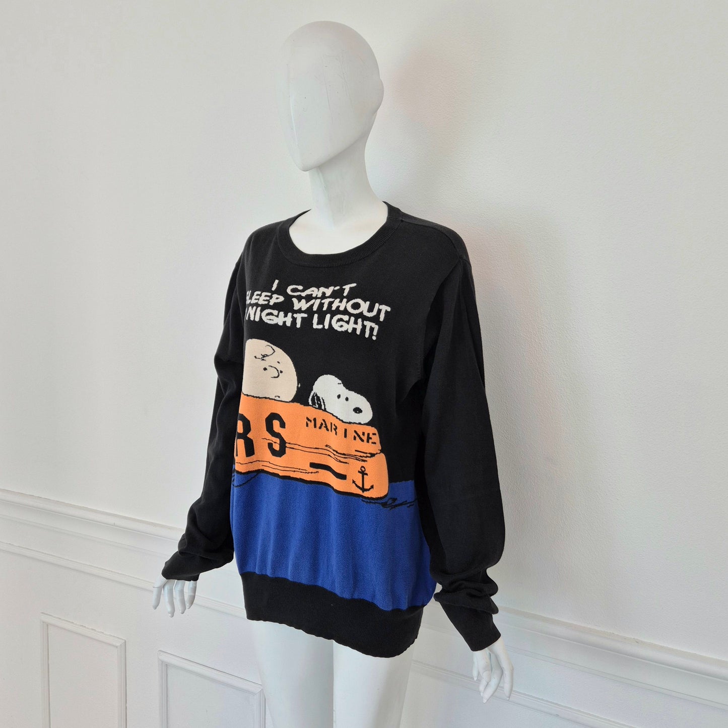 Jc de Castelbajac | Maglione Peanuts "I can't sleep without a night light!"