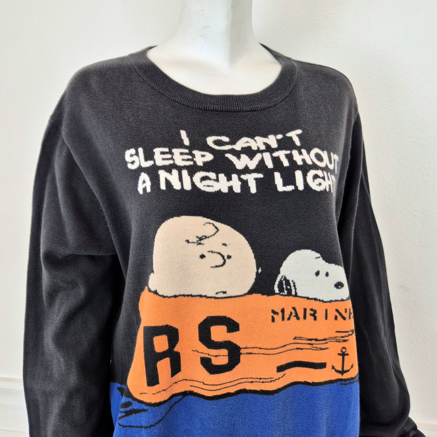 Jc de Castelbajac | Maglione Peanuts "I can't sleep without a night light!"
