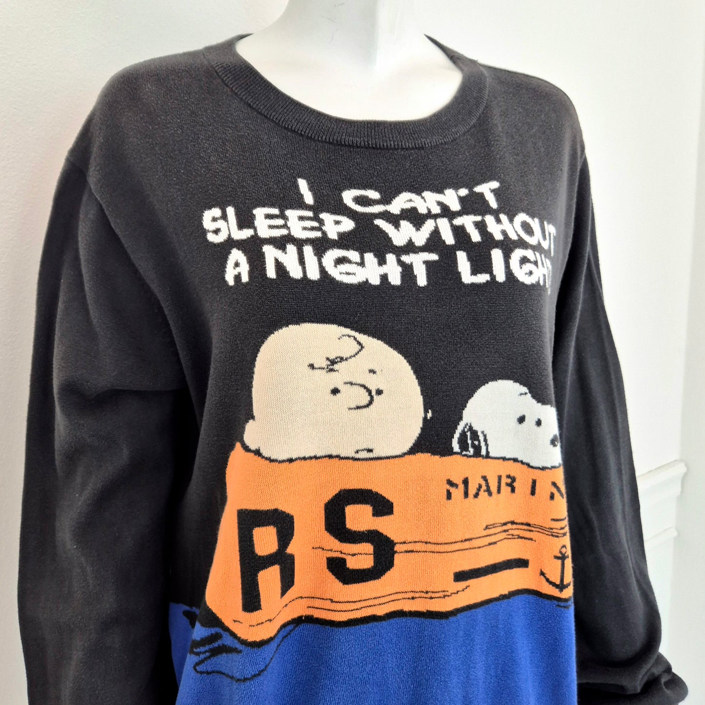 Jc de Castelbajac | Maglione Peanuts "I can't sleep without a night light!"