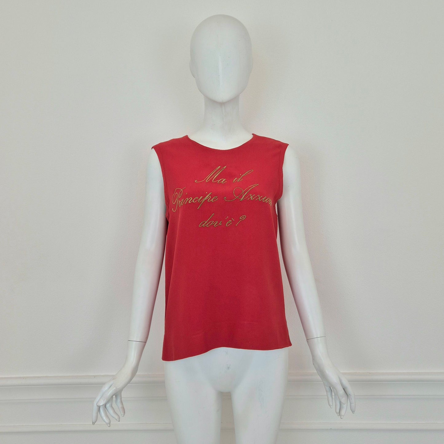 Moschino Couture | Top "Ma il principe azzurro dov'è?"