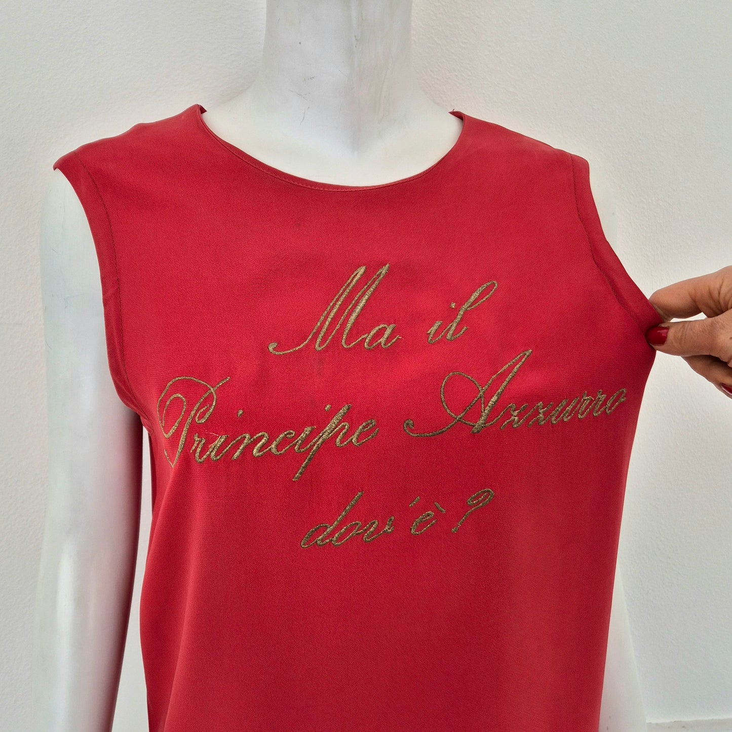 Moschino Couture | Top "Ma il principe azzurro dov'è?"