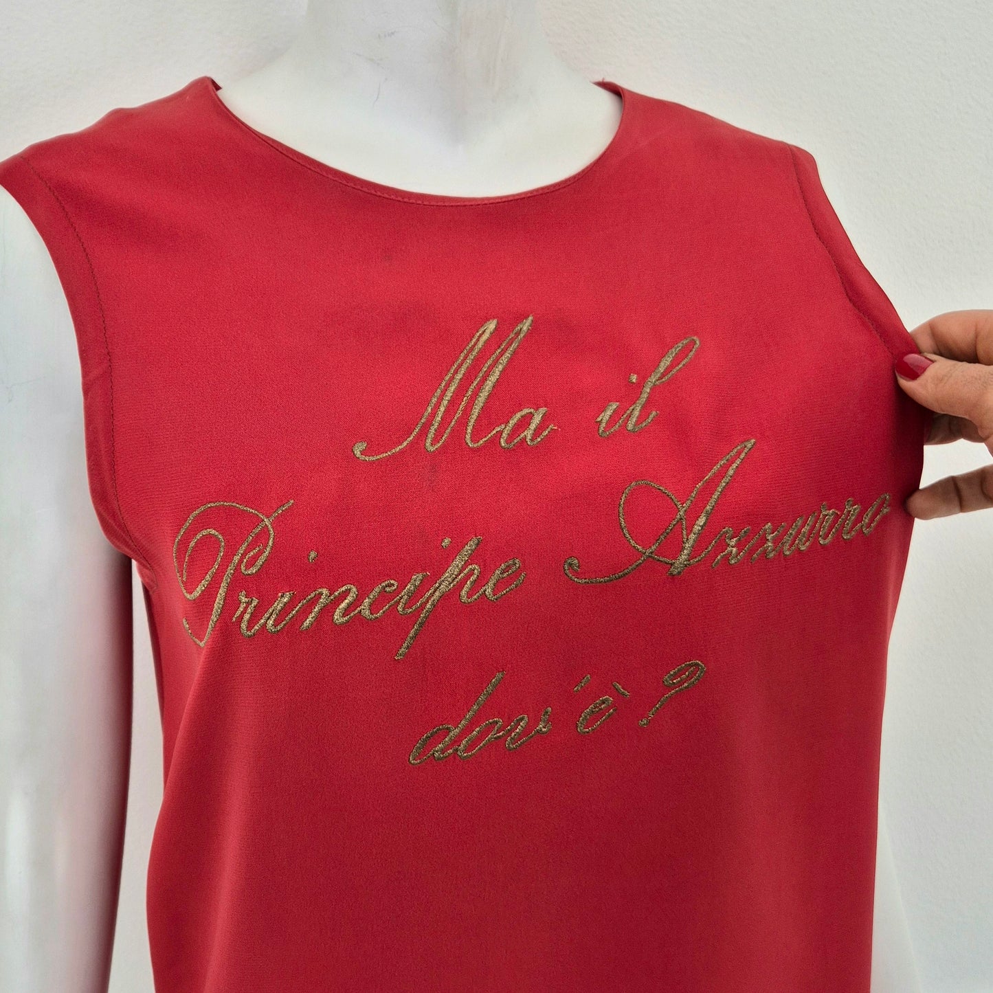 Moschino Couture | Top "Ma il principe azzurro dov'è?"