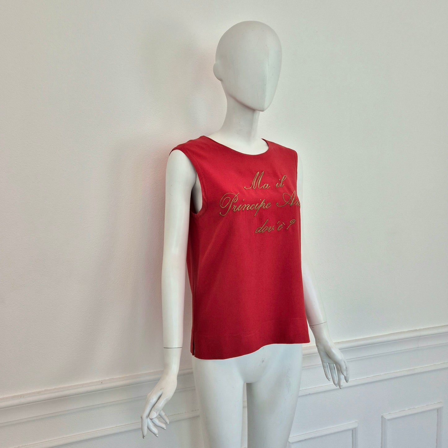 Moschino Couture | Top "Ma il principe azzurro dov'è?"