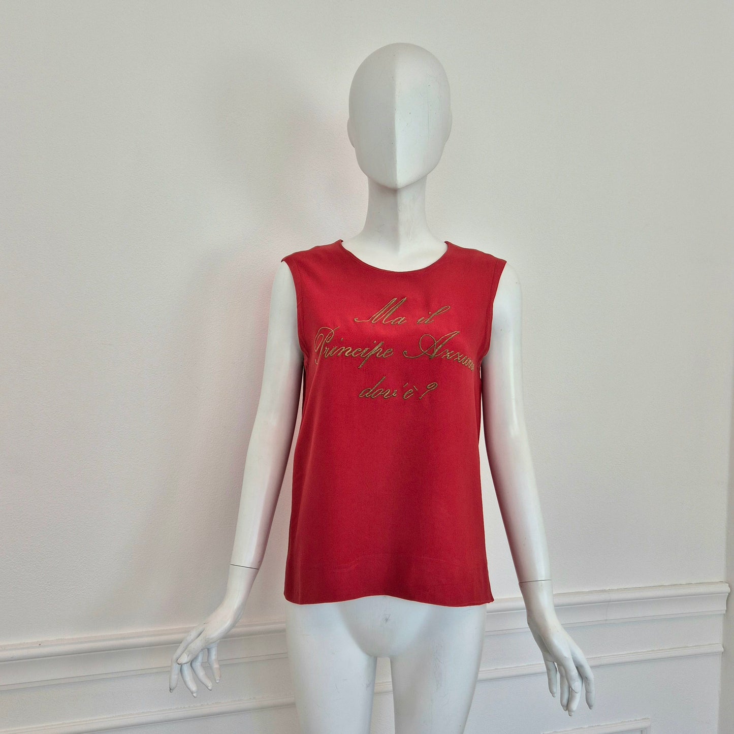 Moschino Couture | Top "Ma il principe azzurro dov'è?"