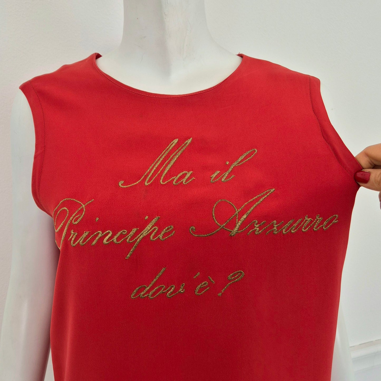 Moschino Couture | Top "Ma il principe azzurro dov'è?"