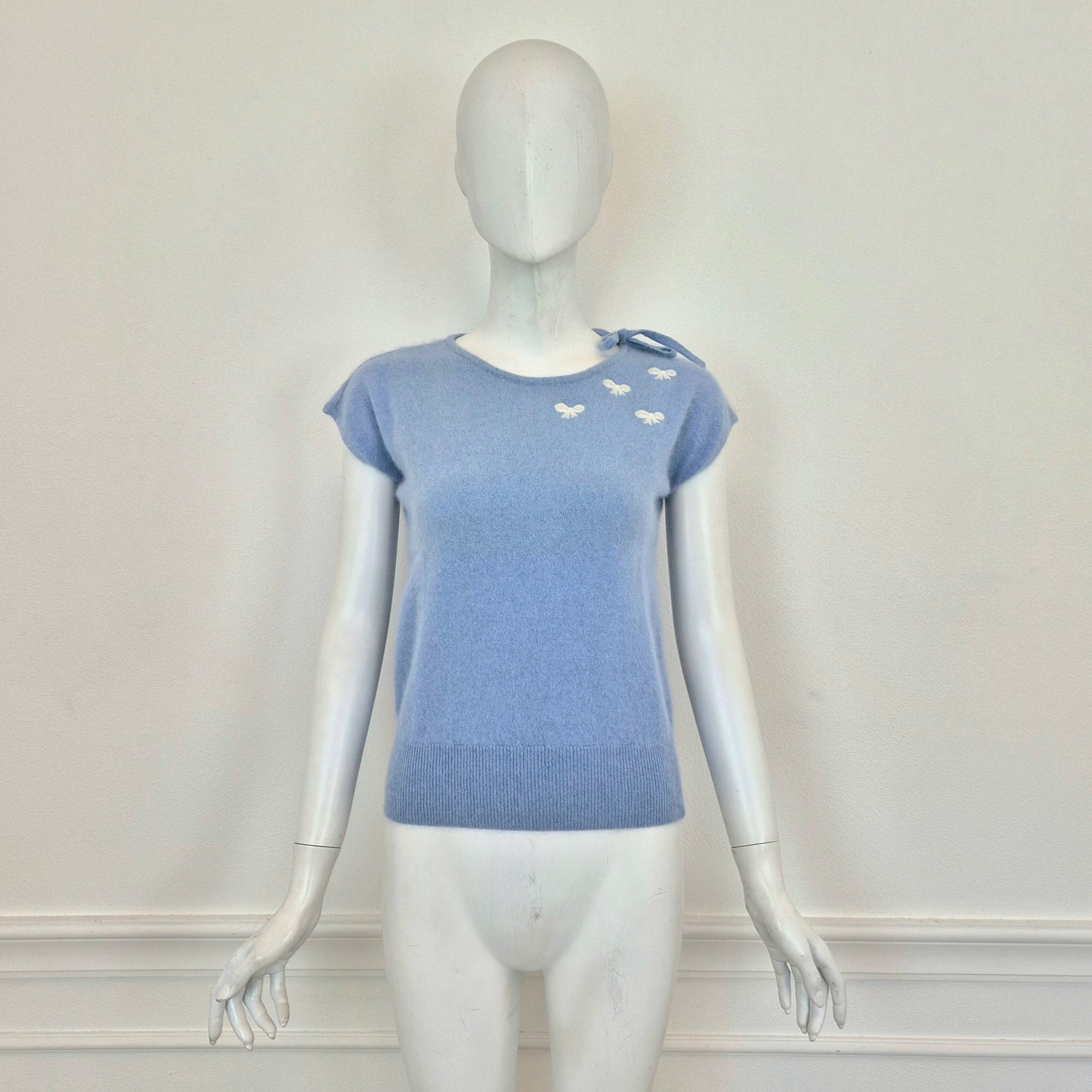 Blumarine | Maglioncino turchese manica corta