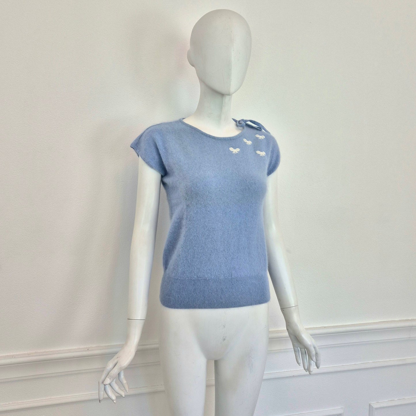 Blumarine | Maglioncino turchese manica corta