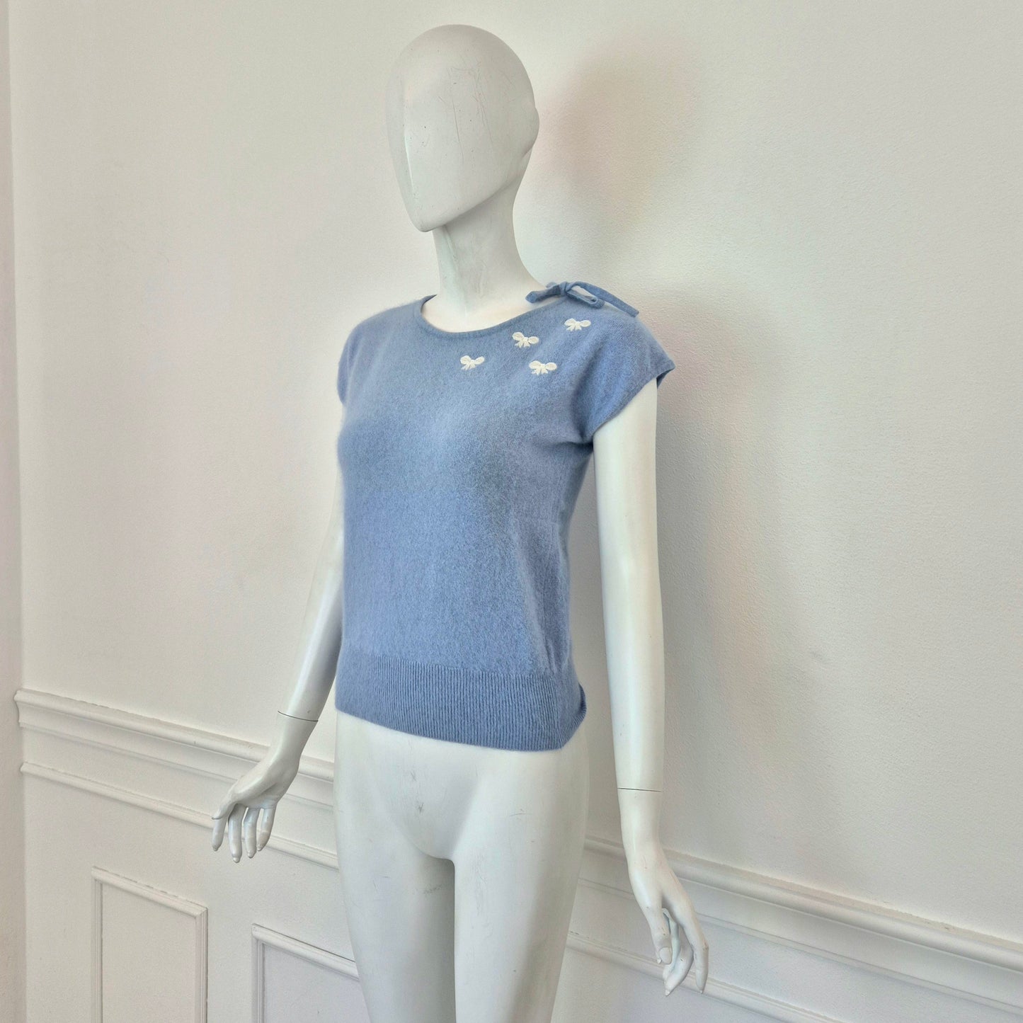 Blumarine | Maglioncino turchese manica corta
