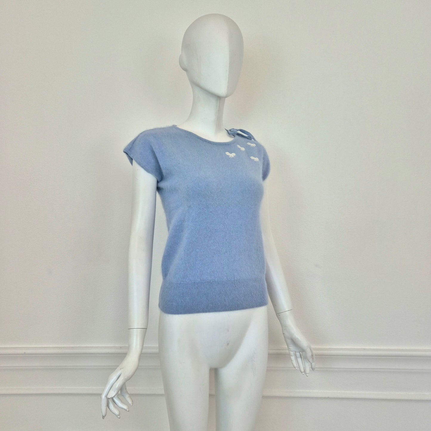 Blumarine | Maglioncino turchese manica corta