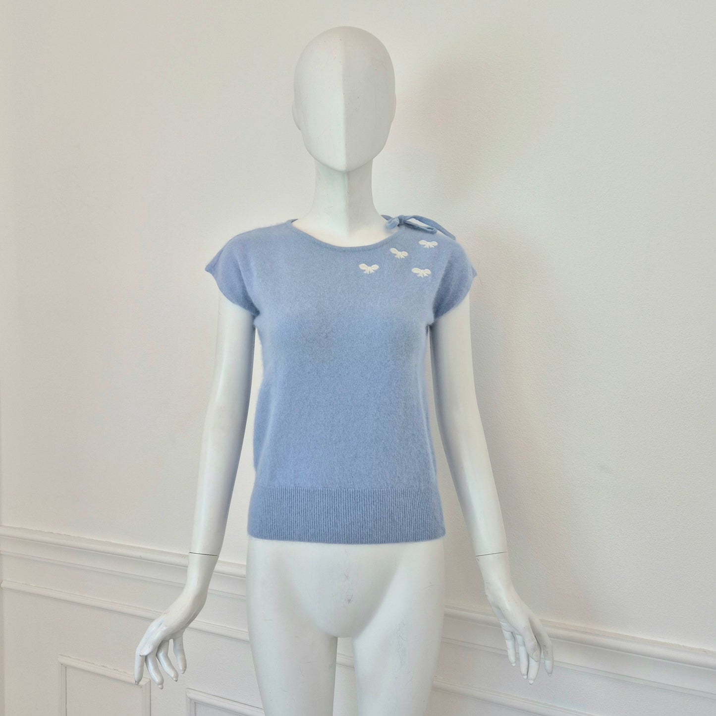 Blumarine | Maglioncino turchese manica corta