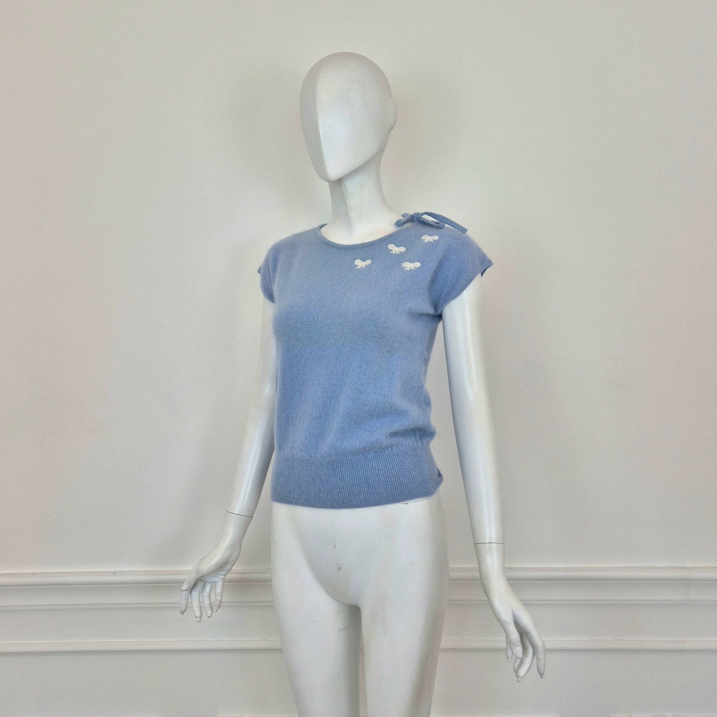 Blumarine | Maglioncino turchese manica corta