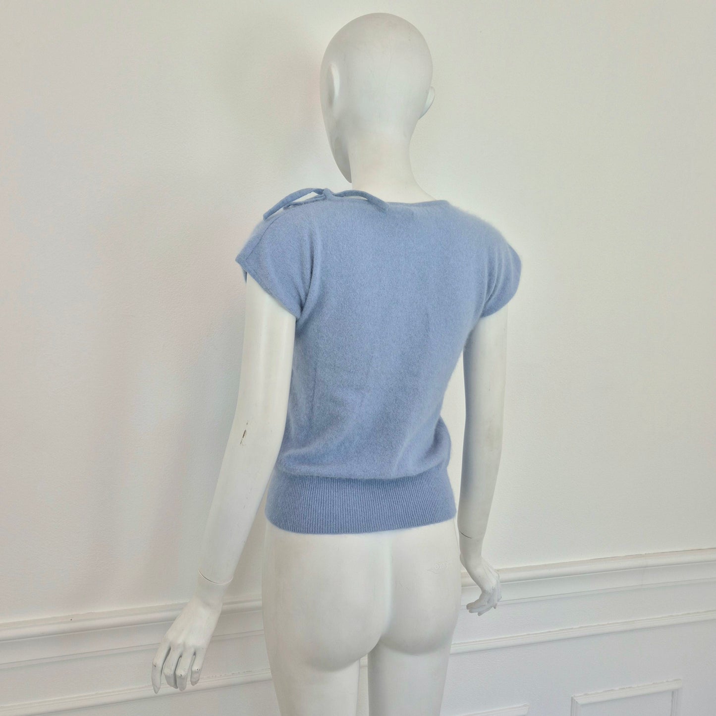 Blumarine | Maglioncino turchese manica corta