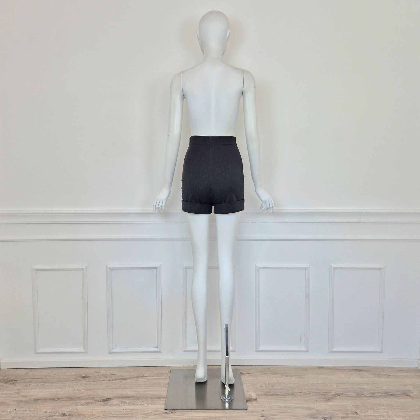 Romeo Gigli | Shorts in lana grigio piombo
