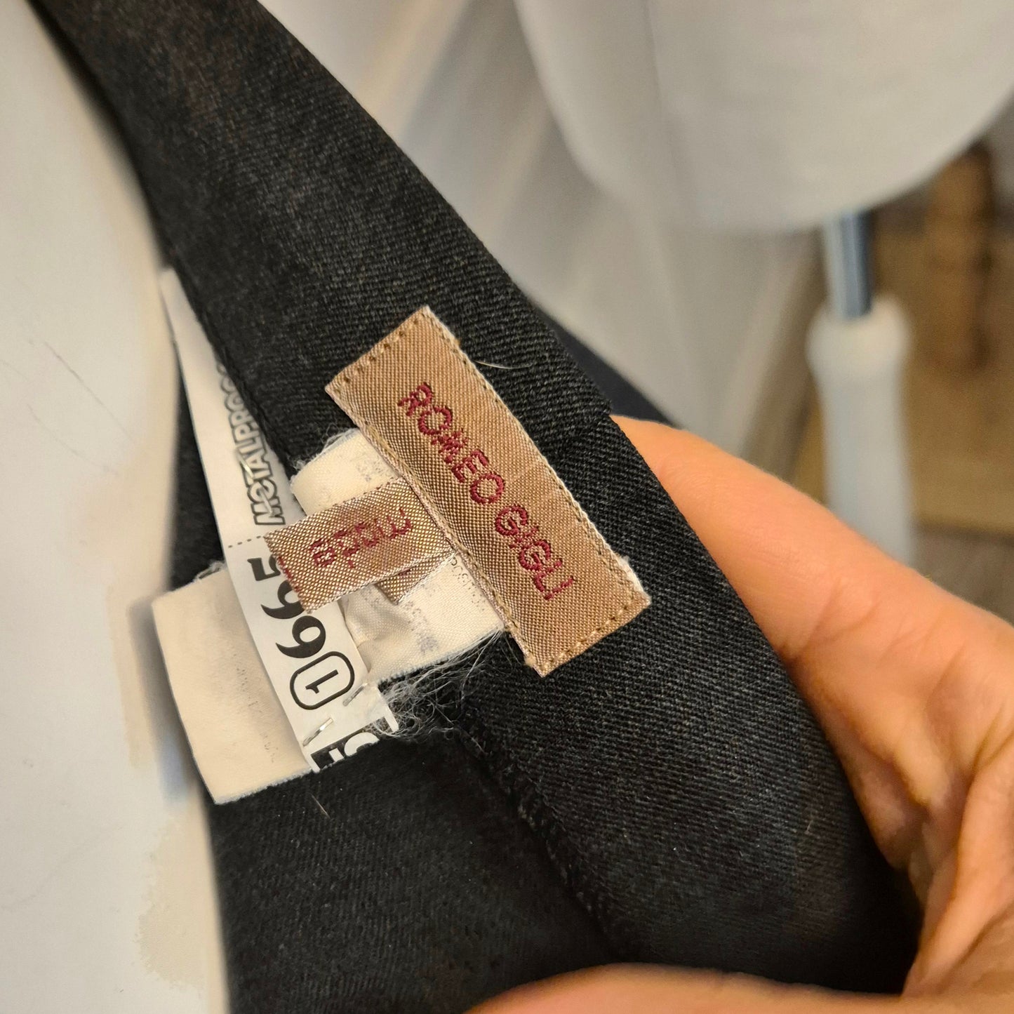 Romeo Gigli | Shorts in lana grigio piombo