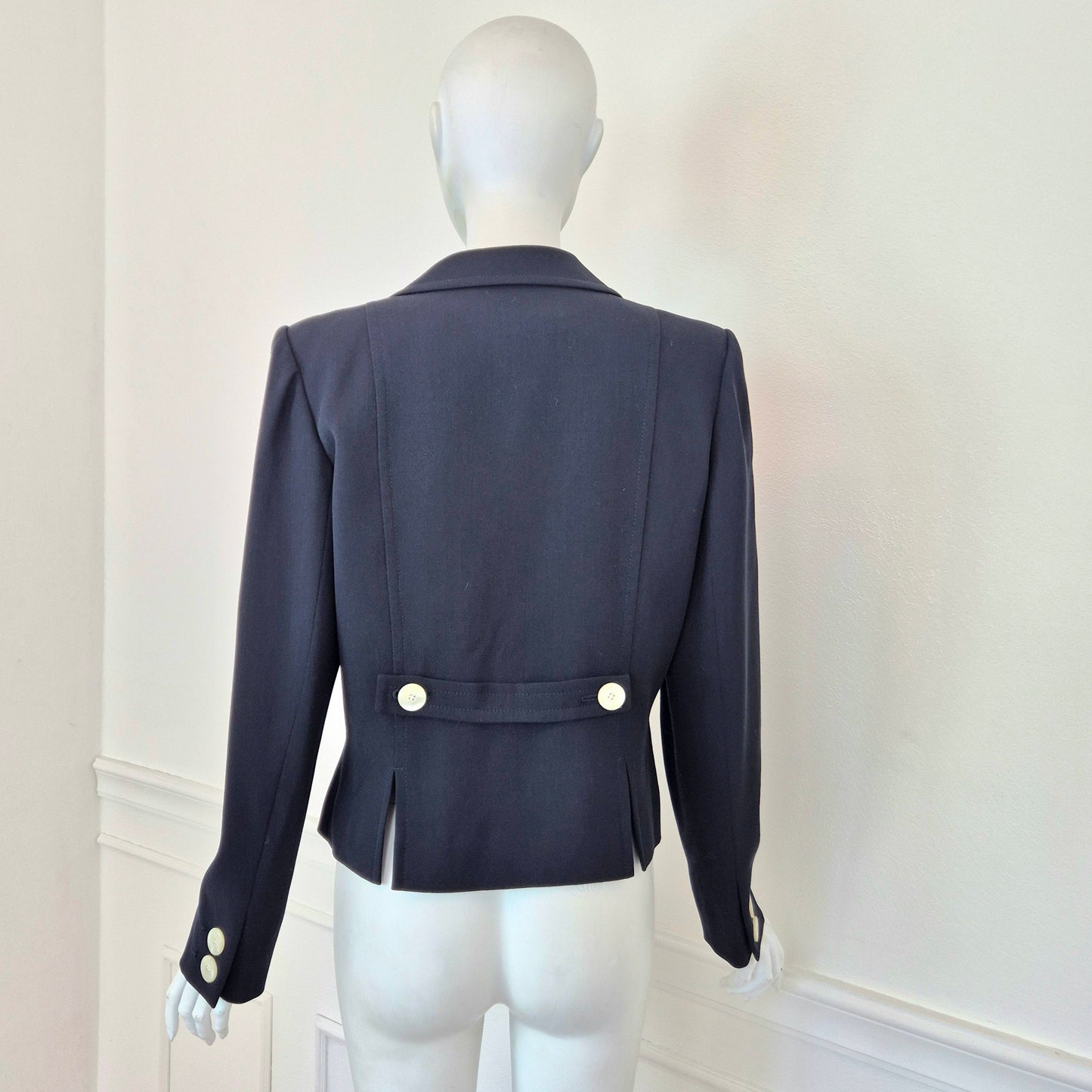 Yves Saint Laurent | Giacca doppiopetto blu notte