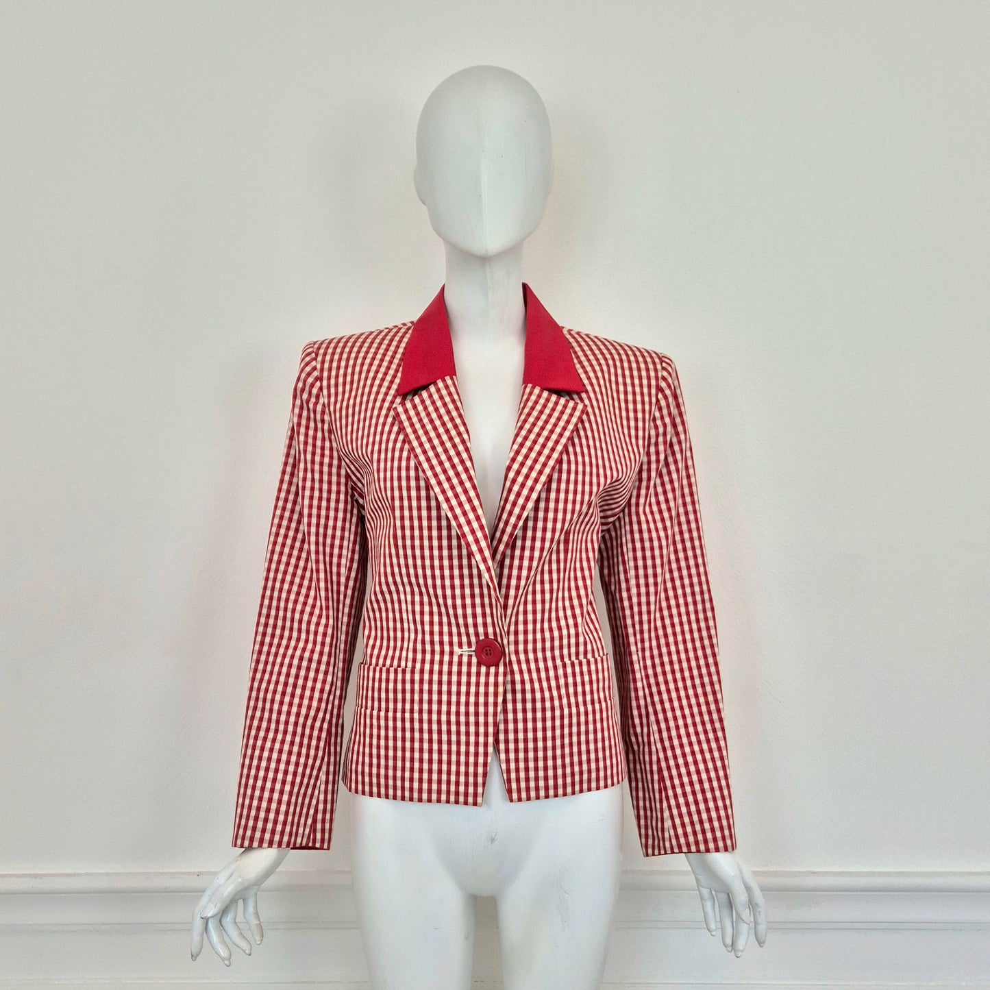 Yves Saint Laurent | Blazer vichy rosso