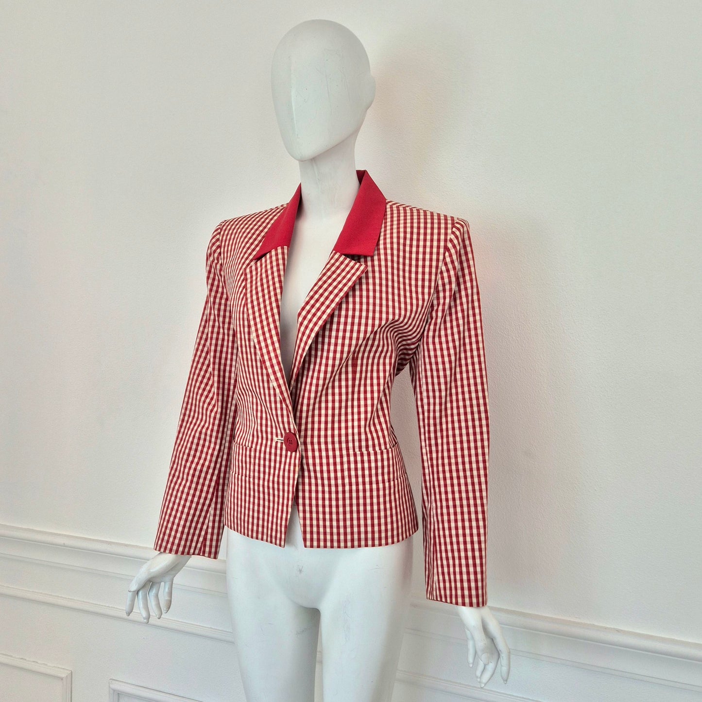 Yves Saint Laurent | Blazer vichy rosso