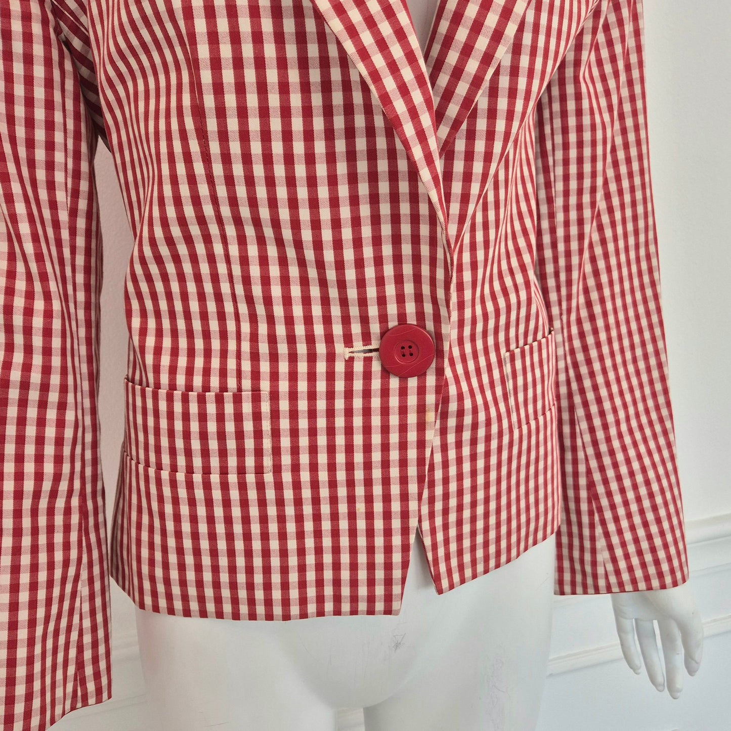 Yves Saint Laurent | Blazer vichy rosso