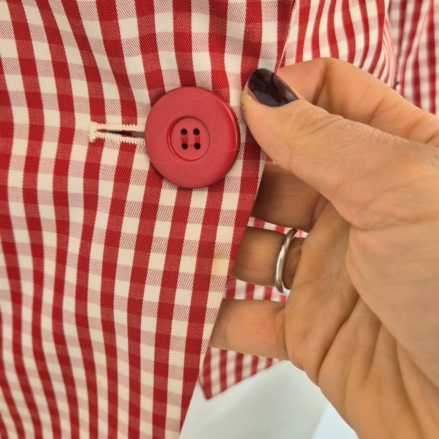 Yves Saint Laurent | Blazer vichy rosso