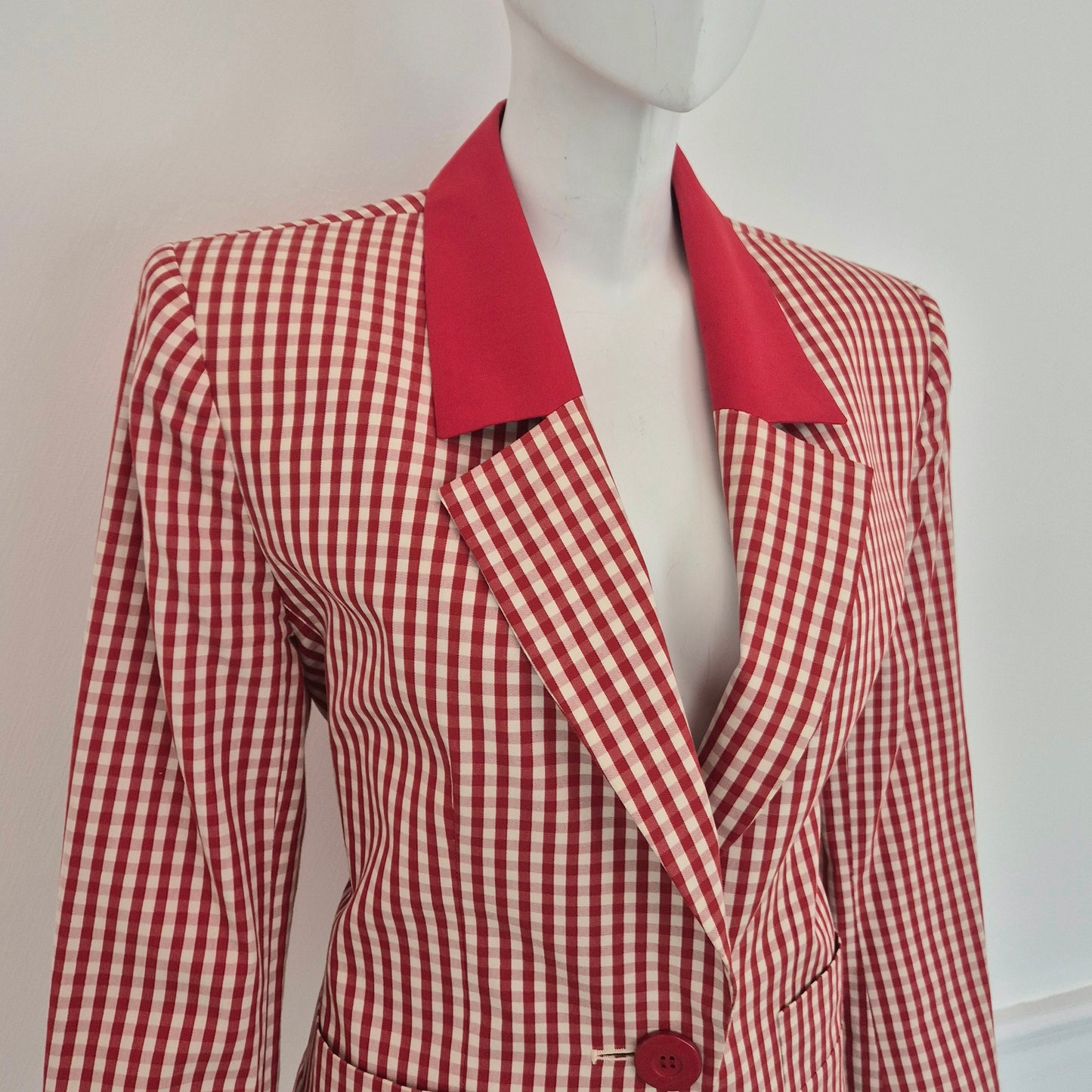 Yves Saint Laurent | Blazer vichy rosso