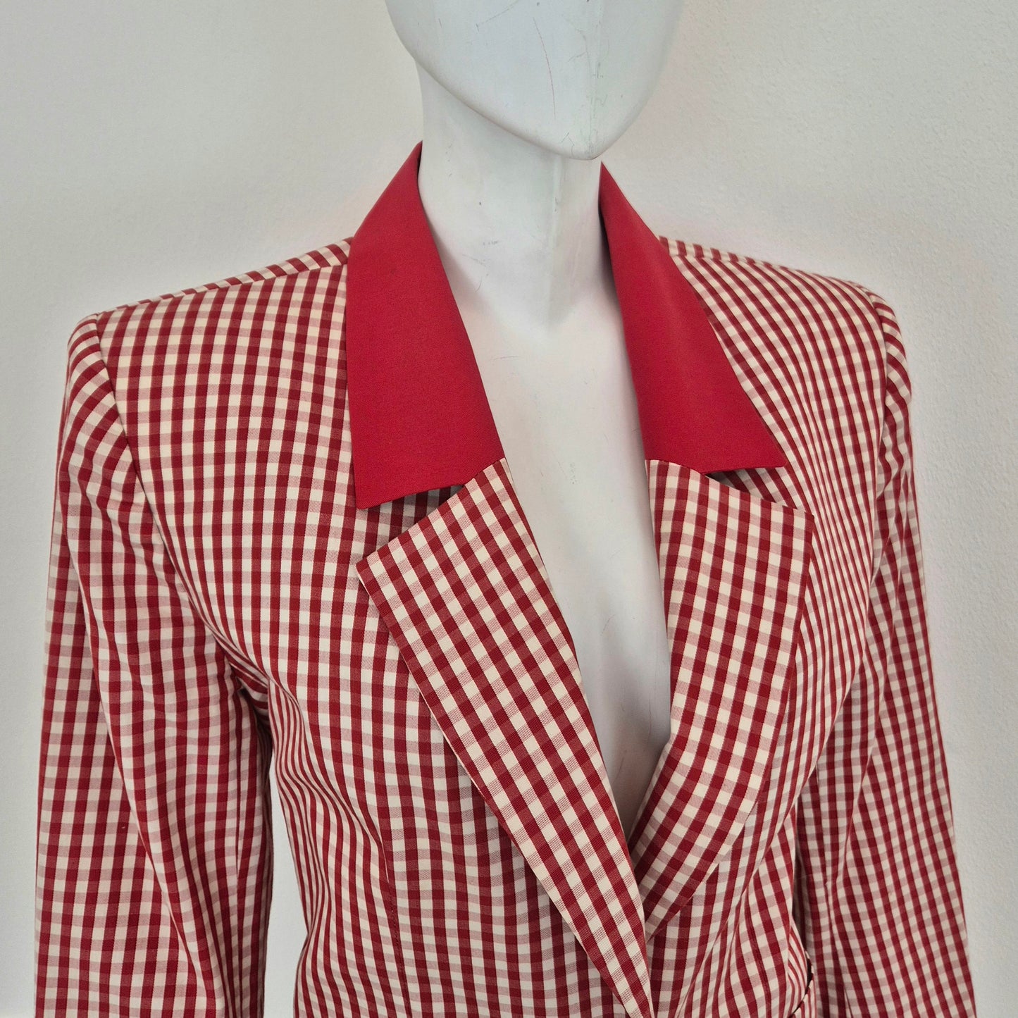 Yves Saint Laurent | Blazer vichy rosso