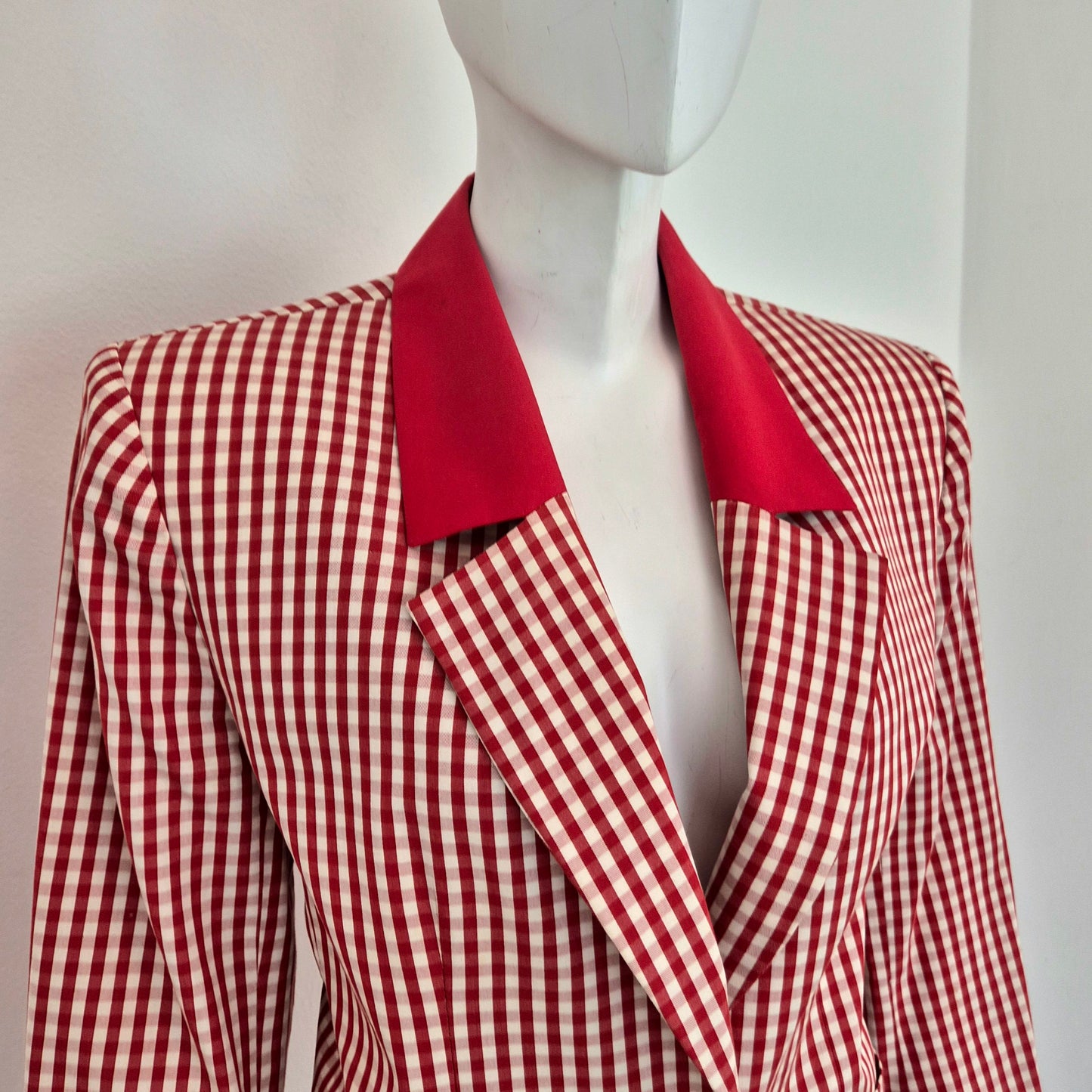 Yves Saint Laurent | Blazer vichy rosso