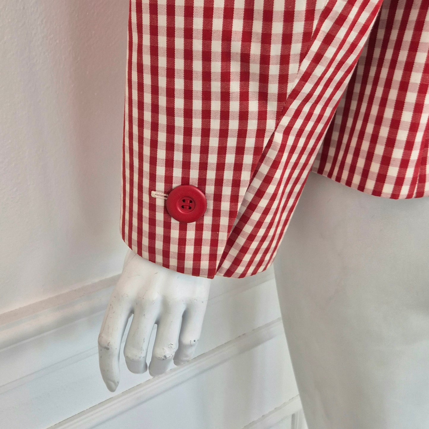 Yves Saint Laurent | Blazer vichy rosso