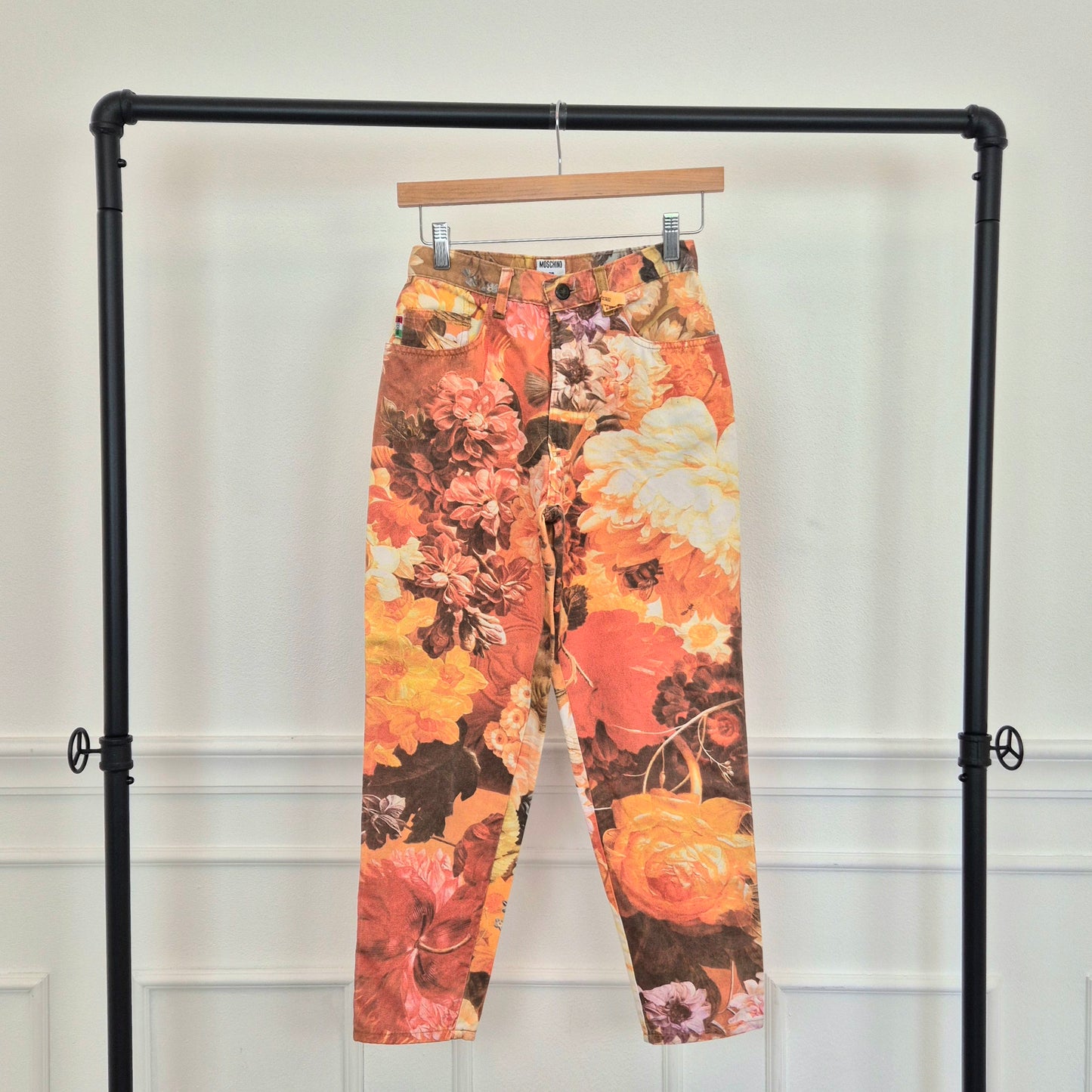 Moschino | Pantaloni fiori arancioni