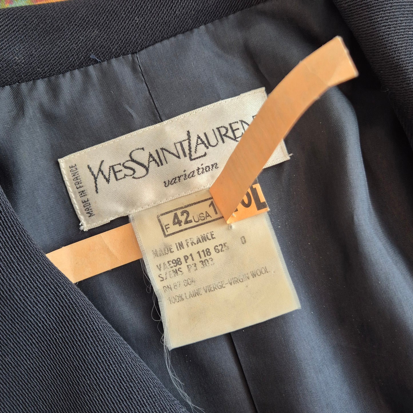 Yves Saint Laurent | Giacca doppiopetto blu notte