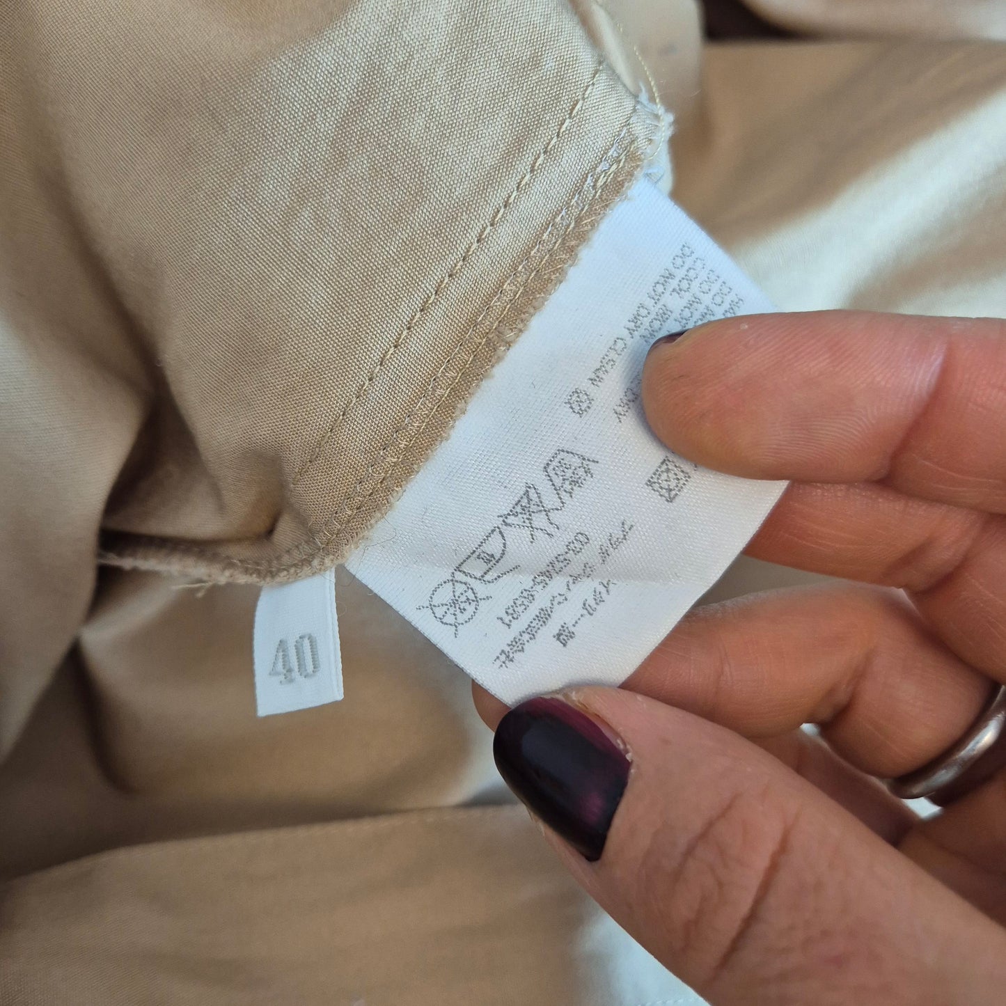 Miu Miu | Abito cotone beige