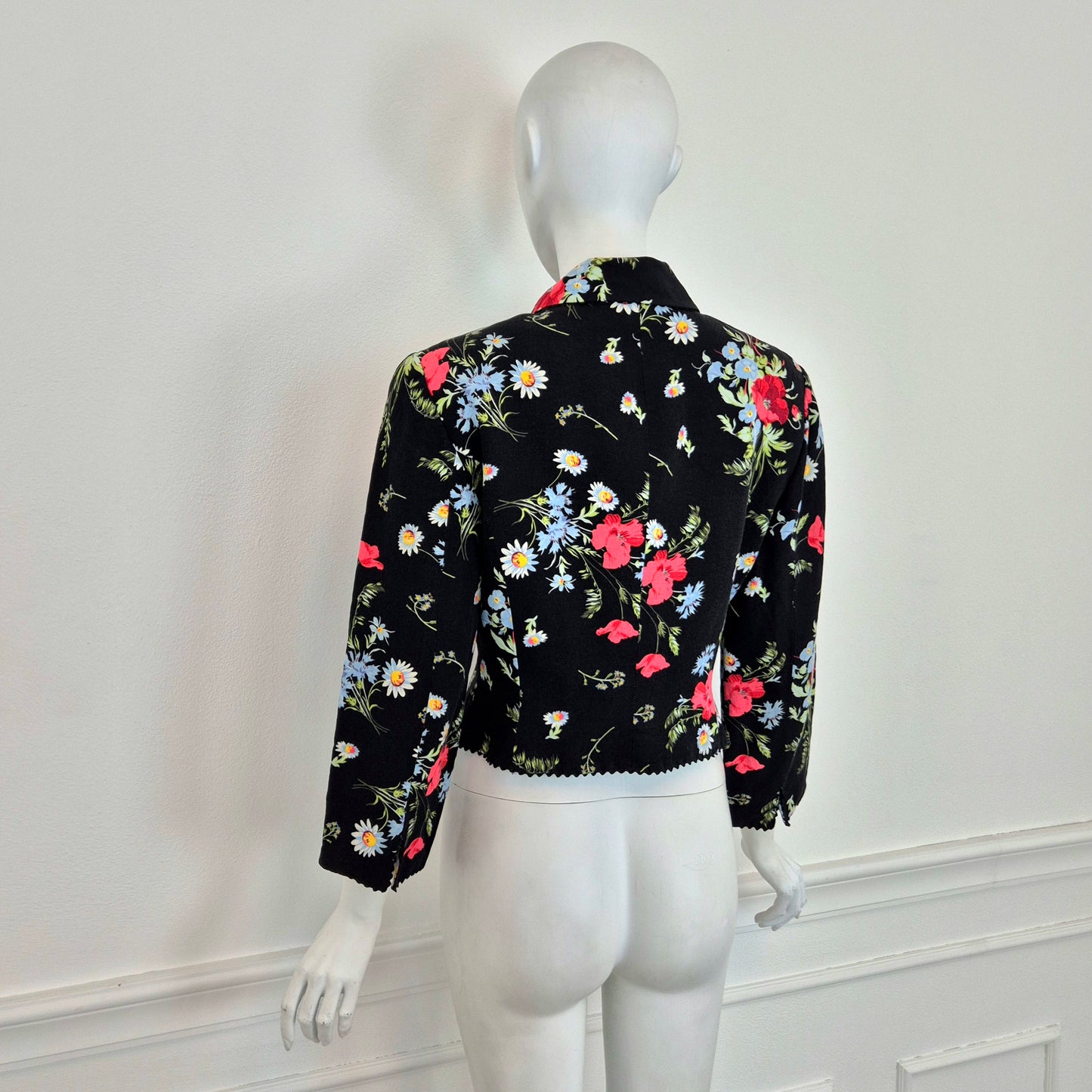 Kenzo | Giacca corta papaveri e margherite