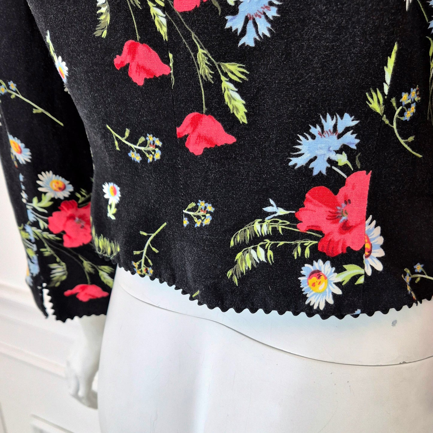 Kenzo | Giacca corta papaveri e margherite