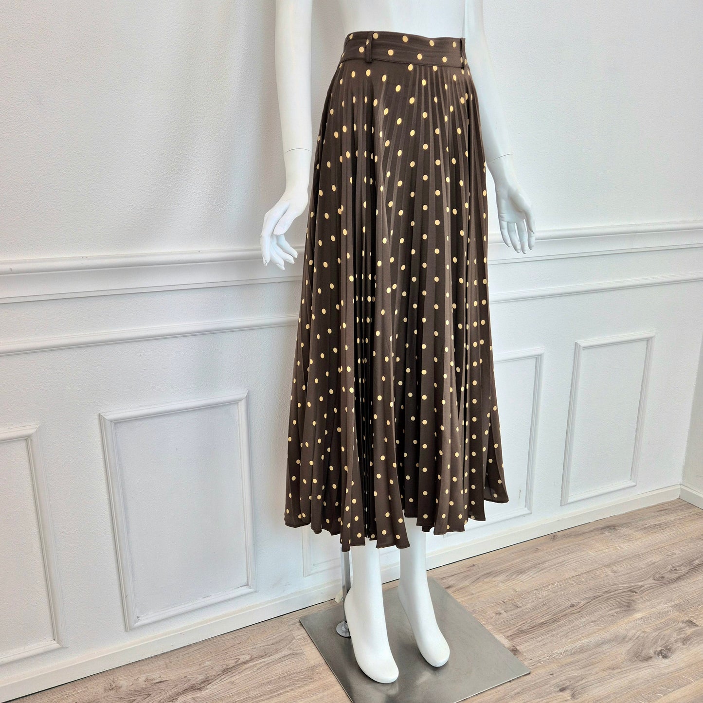 Moschino | Gonna vintage plissettata a pois